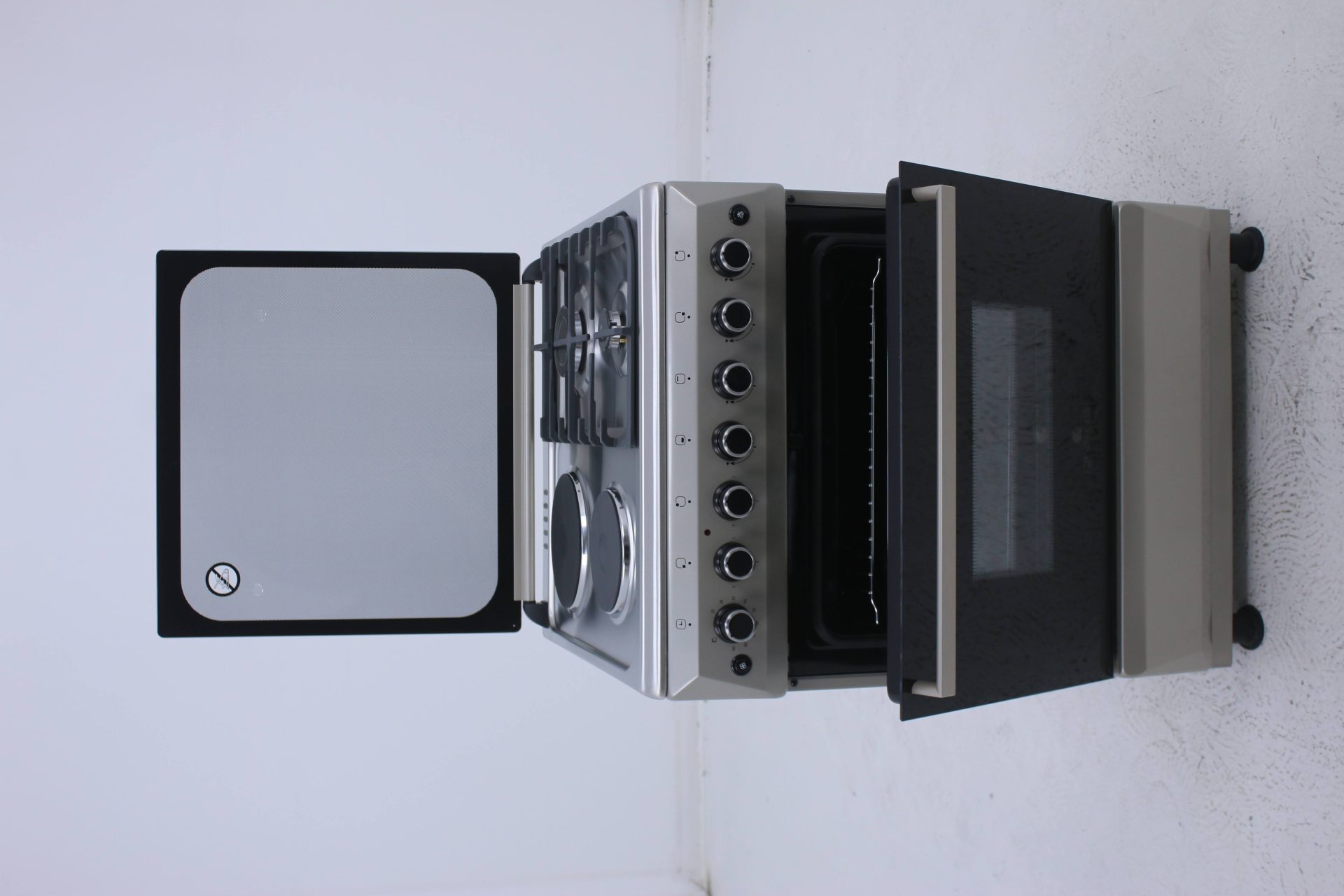 Gratus 60×60 Free Standing Gas Cooker with 2 burner+ 2Hotplate; Turbo Fan image 7