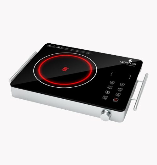 Gratus 2200 Watts Infrared Electric Cooker with Handle - Infrared Cookers by Gratus