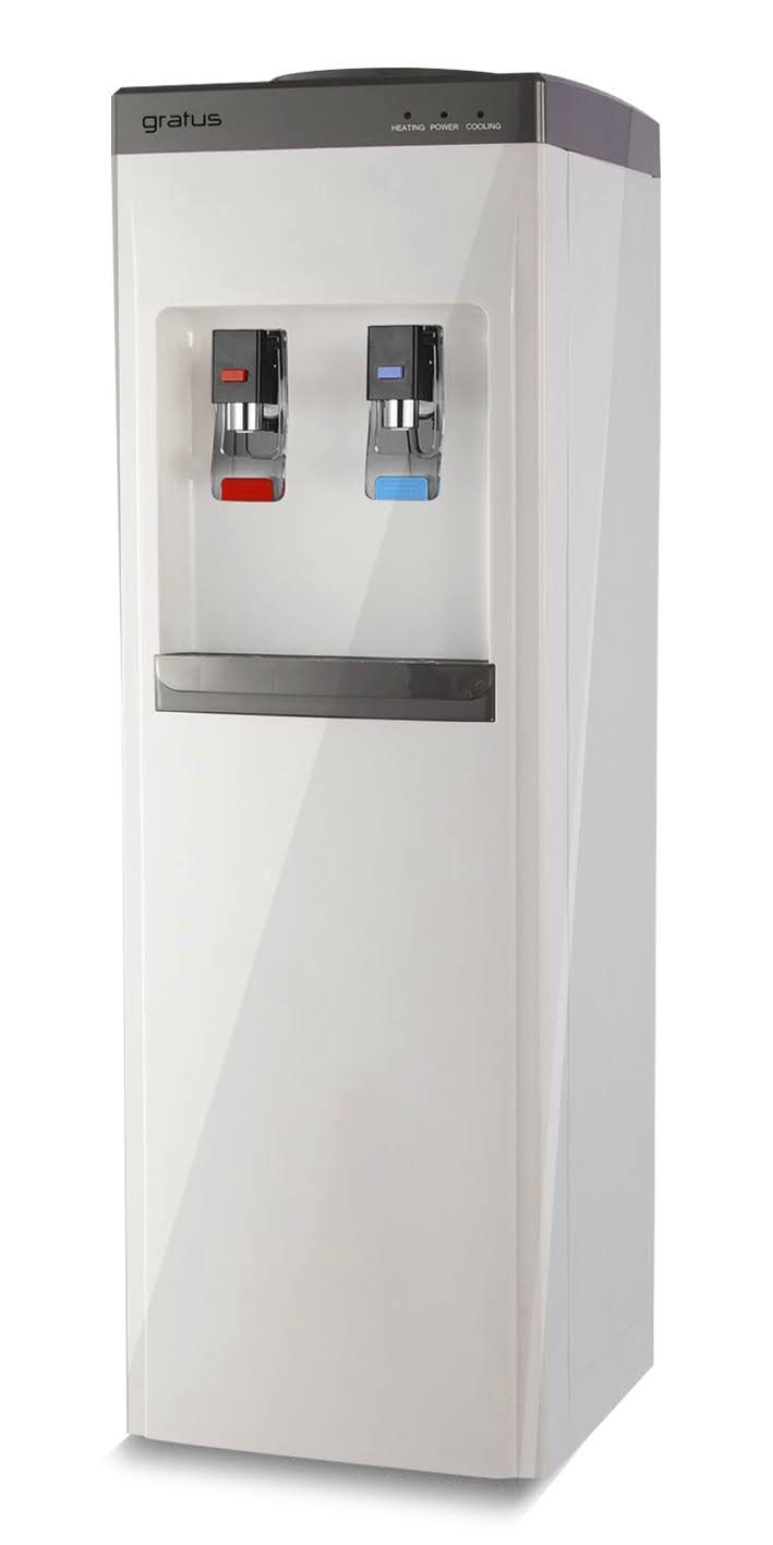 Gratus Hot & Cold 2 Tap Floor Standing Top Loading Water Dispenser | Compressor Cooling | Stainless Steel Hot Water Tank | 1-Year Full & 2-Year Compressor Warranty | GRWD-101 2 - Water Dispenser by Gratus