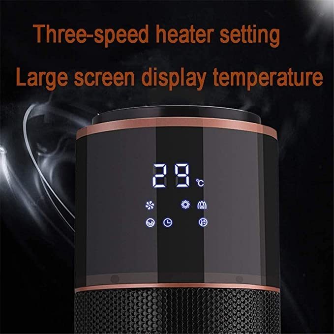 Gratus 2000W Tower PTC Ceramic Heater with 3D Flame Effect & Remote Control – GPFH2002TC image 4