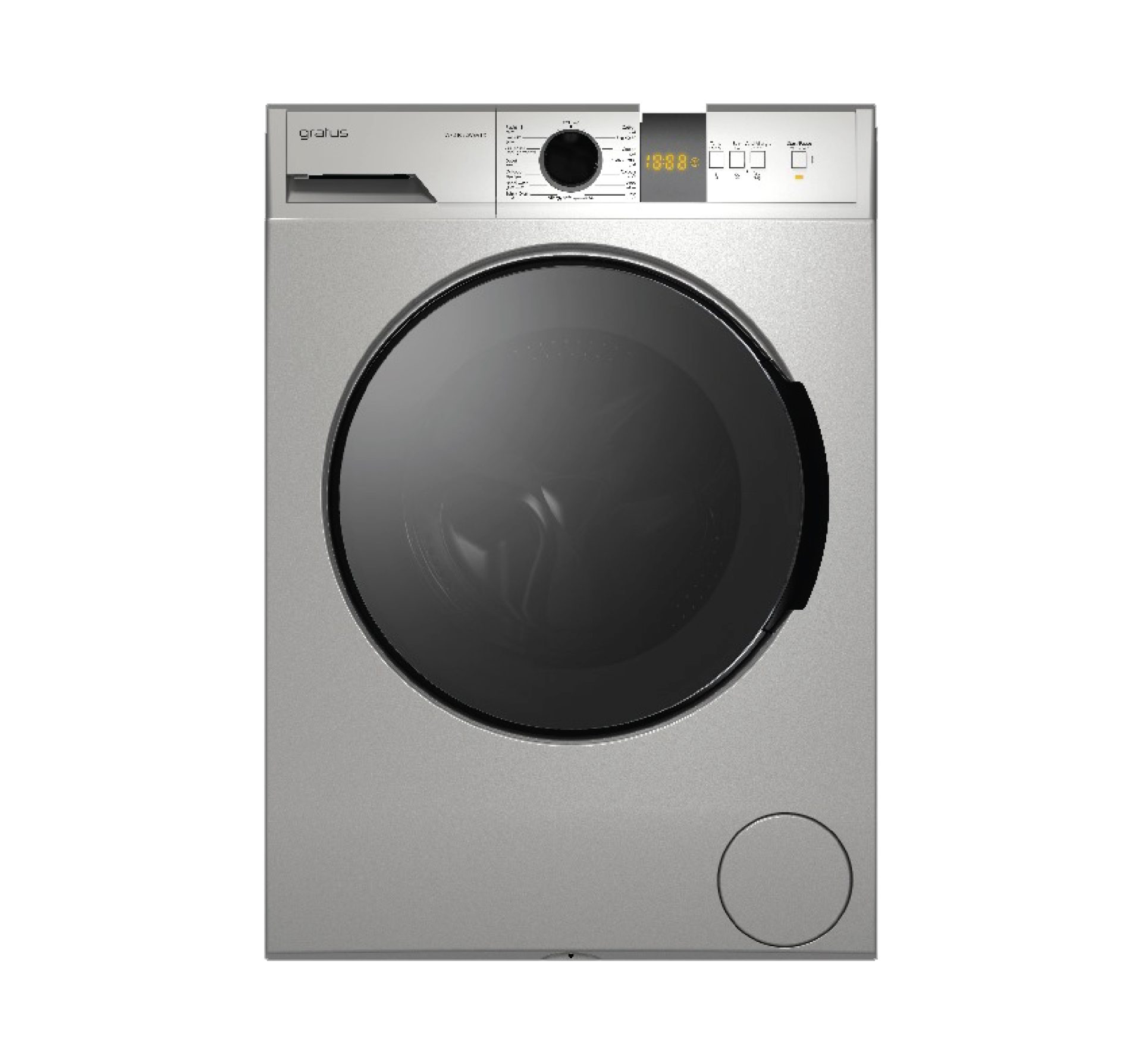 Gratus 8 KG Front Load Washing Machine 1400 RPM & 15 Programs - Washing Machine by Gratus