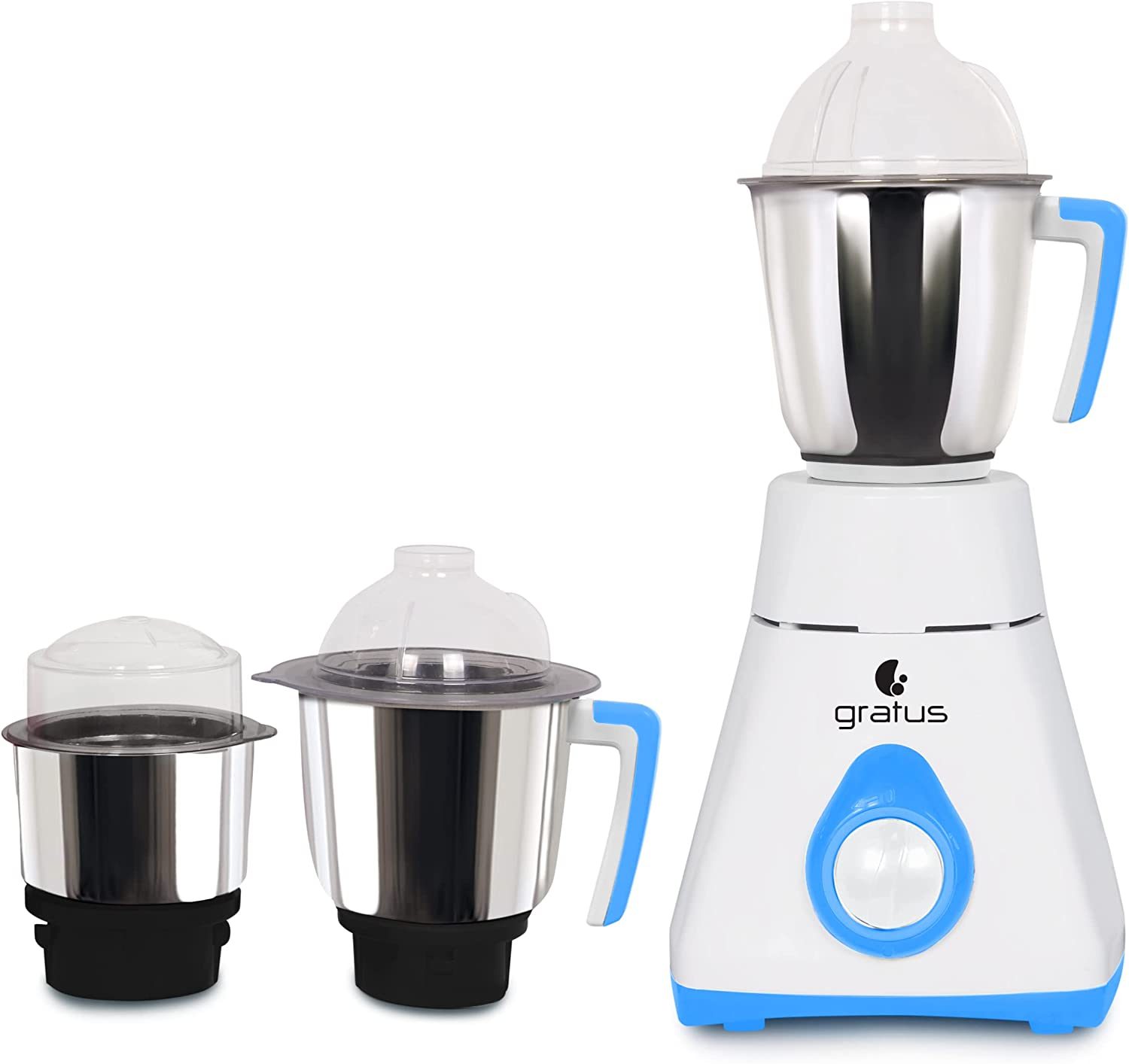Gratus 800W Mixer Grinder with 3 Stainless Steel Jars image 5