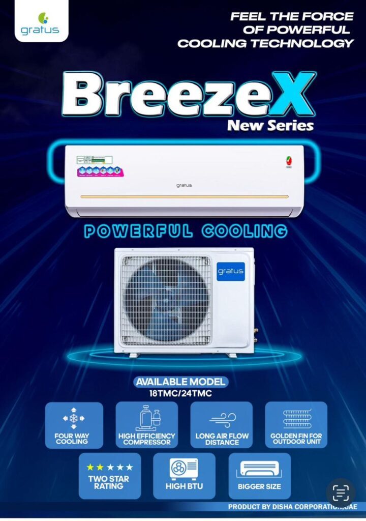 GRATUS 1.5 Ton Split Air Conditioner ROTARY TYPE image 10