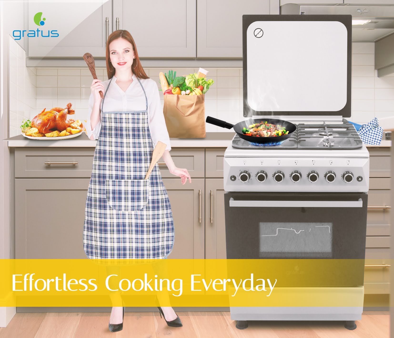 Gratus 60×60 Free Standing Gas Cooker image 11