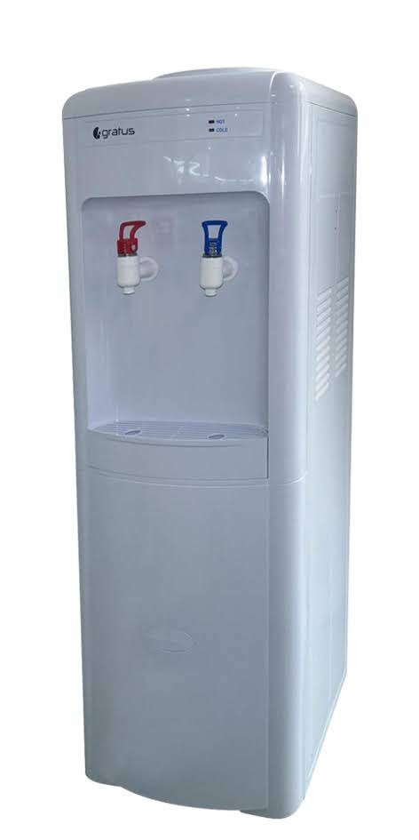 Gratus Hot & Cold 2 Tap Floor Standing Top Loading Water Dispenser with Cabinet | Compressor Cooling | 1-Year Full & 2-Year Compressor Warranty | GWD102AWDX - Water Dispenser by Gratus