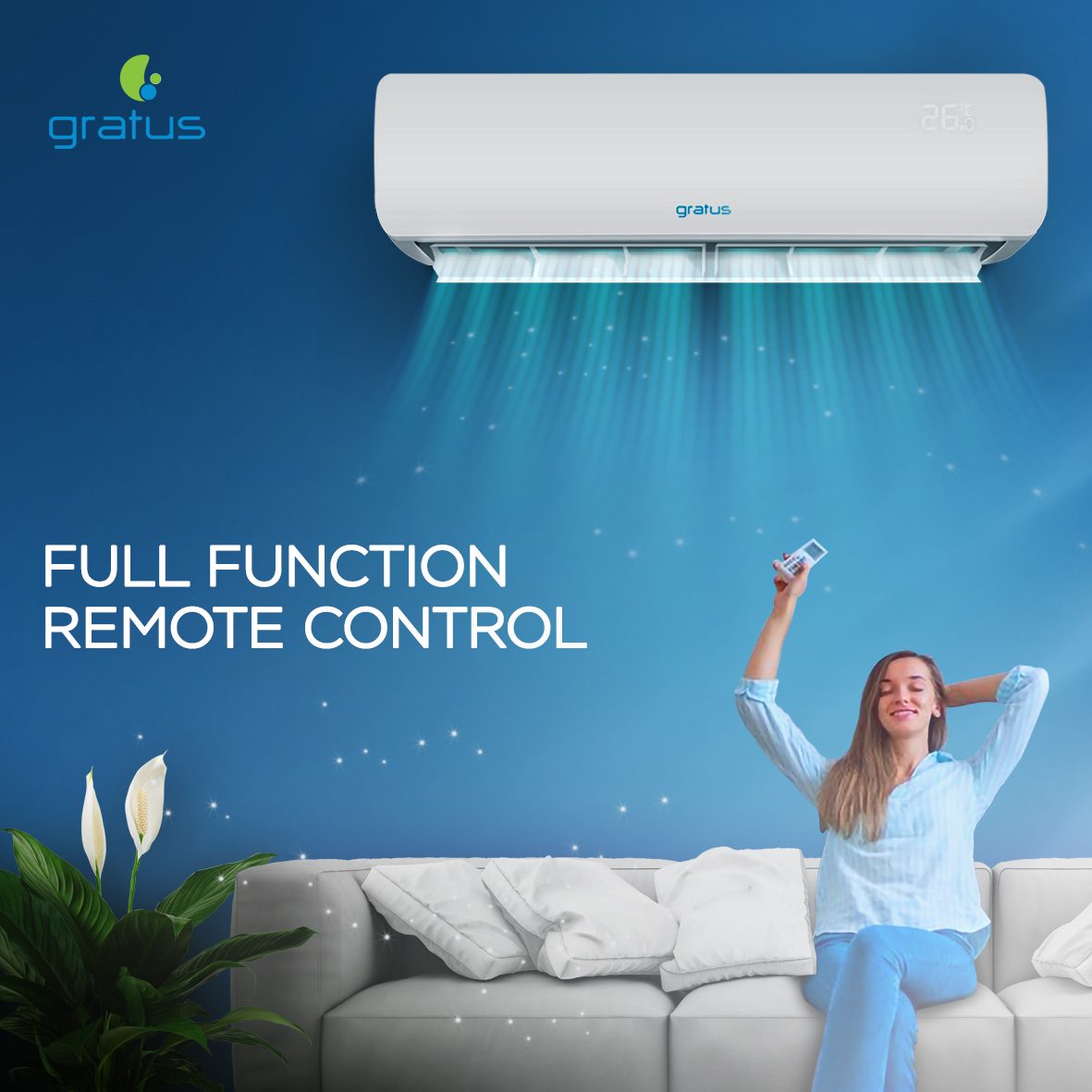 GRATUS 2.5 Ton Split Air Conditioner ROTARY TYPE image 3