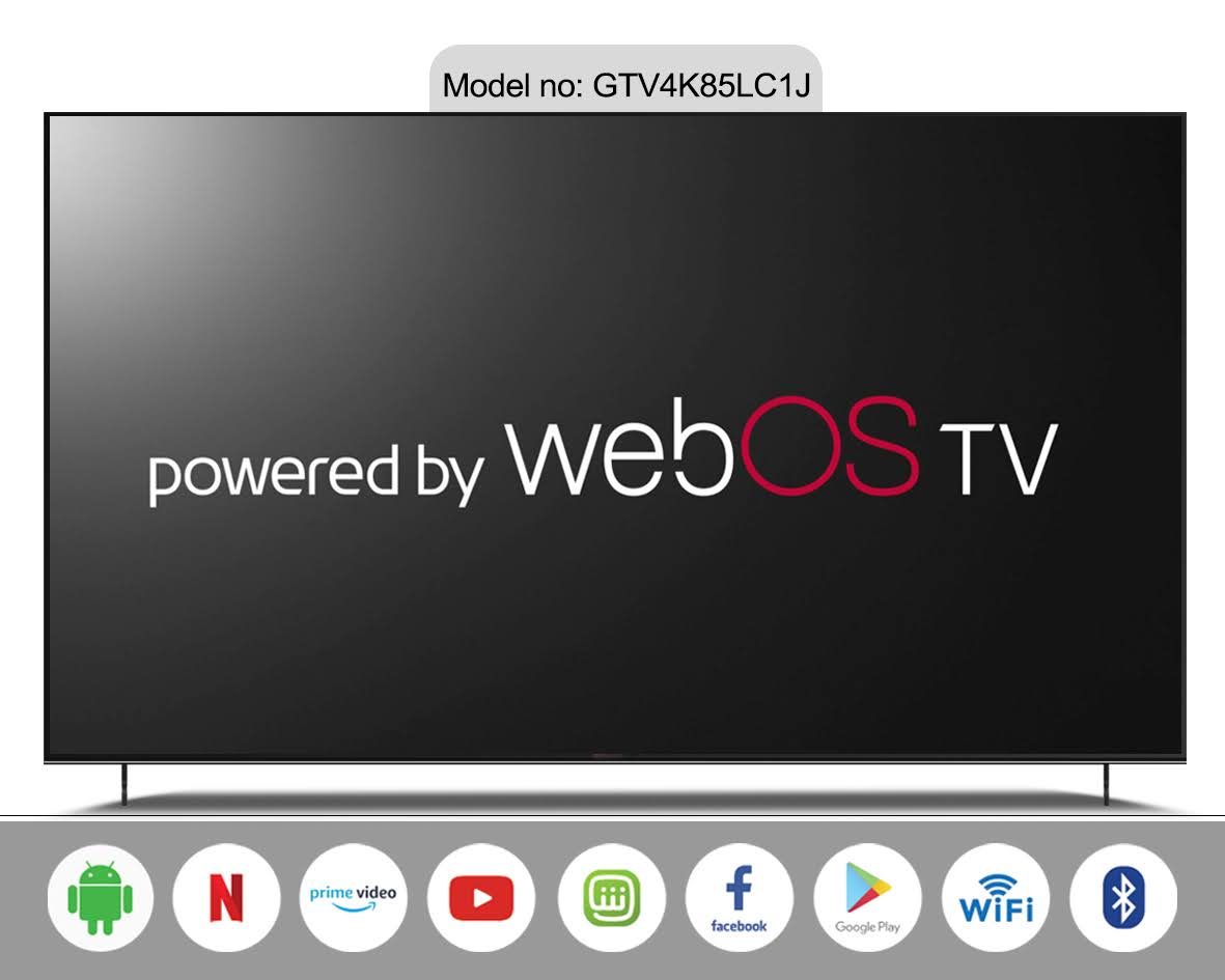 Gratus 85" WebOS Powered 4K Edgeless UHD Smart LED TV with ThinQ AI product detail image