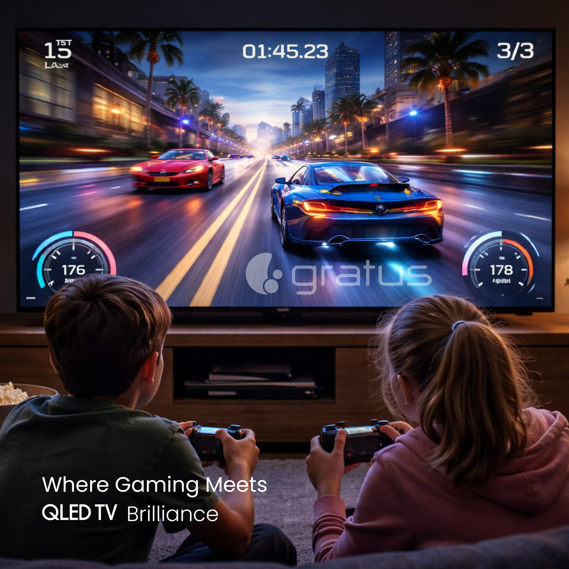 Gratus 70" WebOS powered 4K Edgeless QLED SMART TV with ThinQ AI image 3