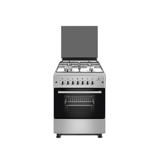 Gratus Bright Series 60×60cm Full Gas Free Standing Cooker with Euro Burners, Full Safety, Cast Iron Grid & Rotisserie | GGR64FRTS1 - 60X60 by Gratus