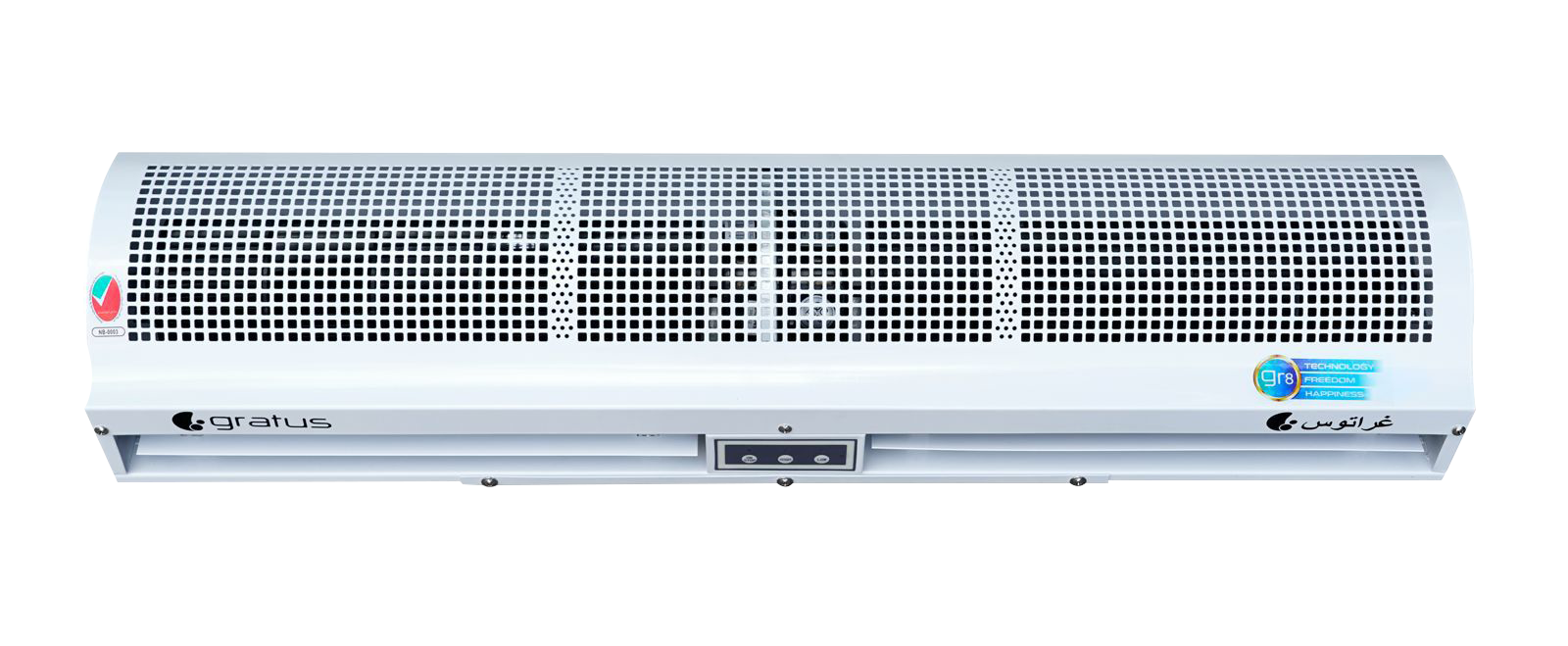 Gratus 120 cm Cross Flow Air Curtain with Sensor, Wireless Remote & Magnetic Door Switch – Model GC12G5-2RC-DS - Air Curtain by Gratus