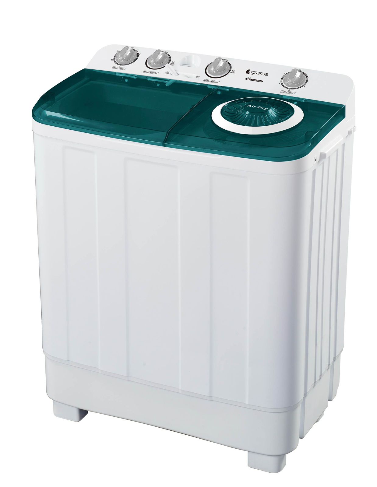 Gratus 12 KG Top Load Semi-Automatic Washing Machine with Spin Dry – GSWM12KCDX1 - Semi-Automatic Top Load by Gratus