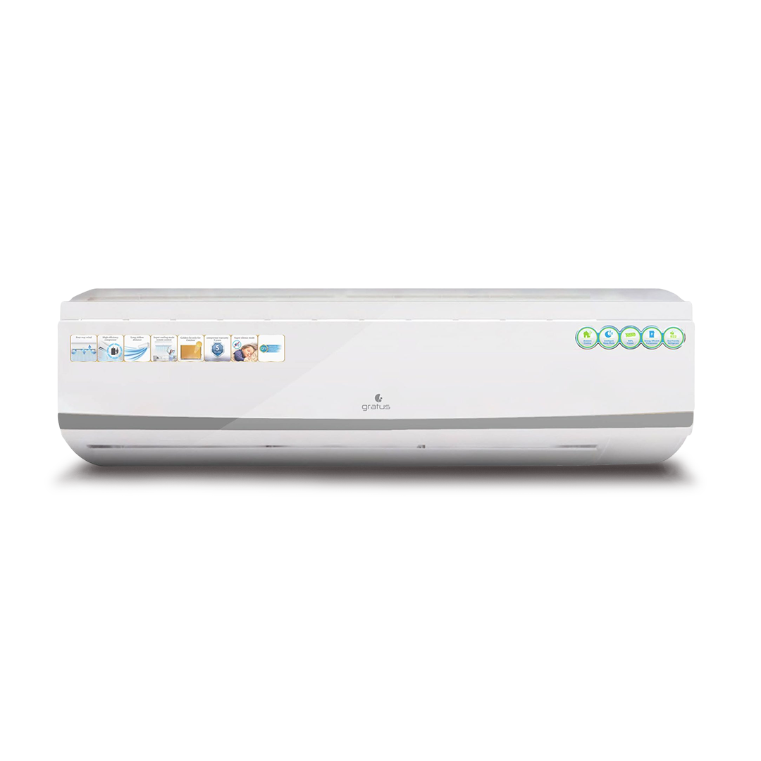 Gratus 2 Ton Split Air Conditioner | Heavy-Duty Piston Compressor | R410A Refrigerant | GSACP24VX1