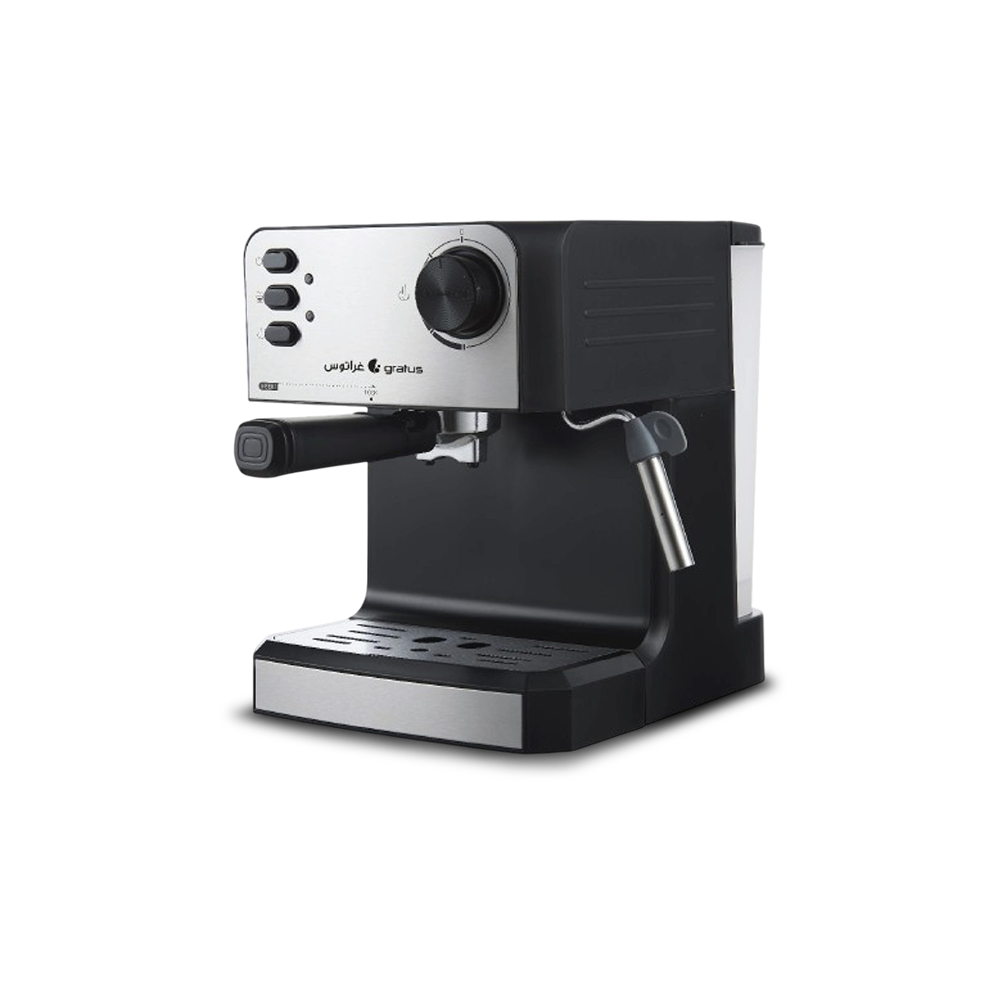 Gratus Semi-Automatic Espresso Coffee Machine | 20 Bar Pump | 850W | Smart Touch Screen | GCM620DXFS - Jiayin Pump by Gratus