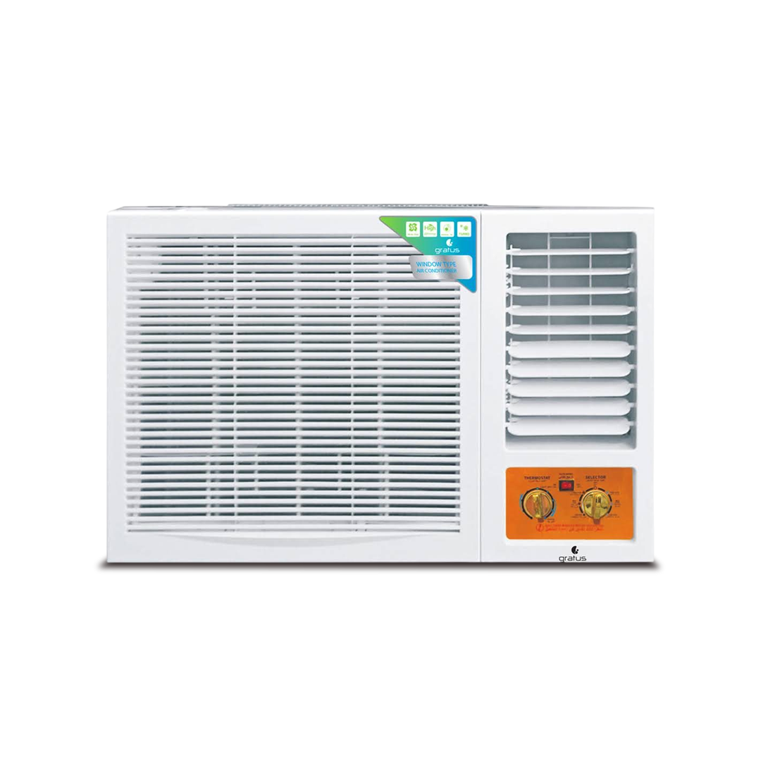 Gratus 1.5 Ton Window Air Conditioner with Heavy-Duty Rotary Compressor & R410A Refrigerant – GWAC185TRS - Window AC by Gratus