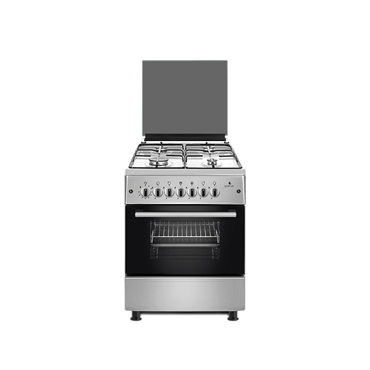 Gratus Bright Series 60×60cm Full Gas Free Standing Cooker with Euro Burners | GGR64FRTX - 60X60 by Gratus