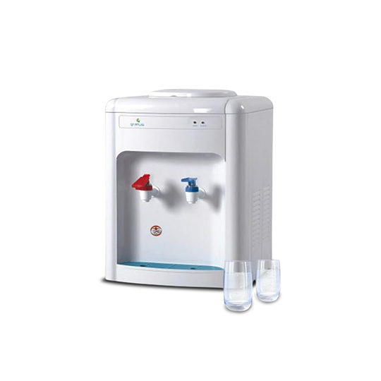 Gratus 2 Tap Hot & Cold Tabletop Water Dispenser (White) | GWD520ZCTTW