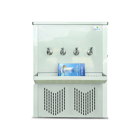 Gratus 4 Taps 85 Gallons Commercial Stainless Steel Water Cooler | GSD88T4 - 4 Taps by Gratus