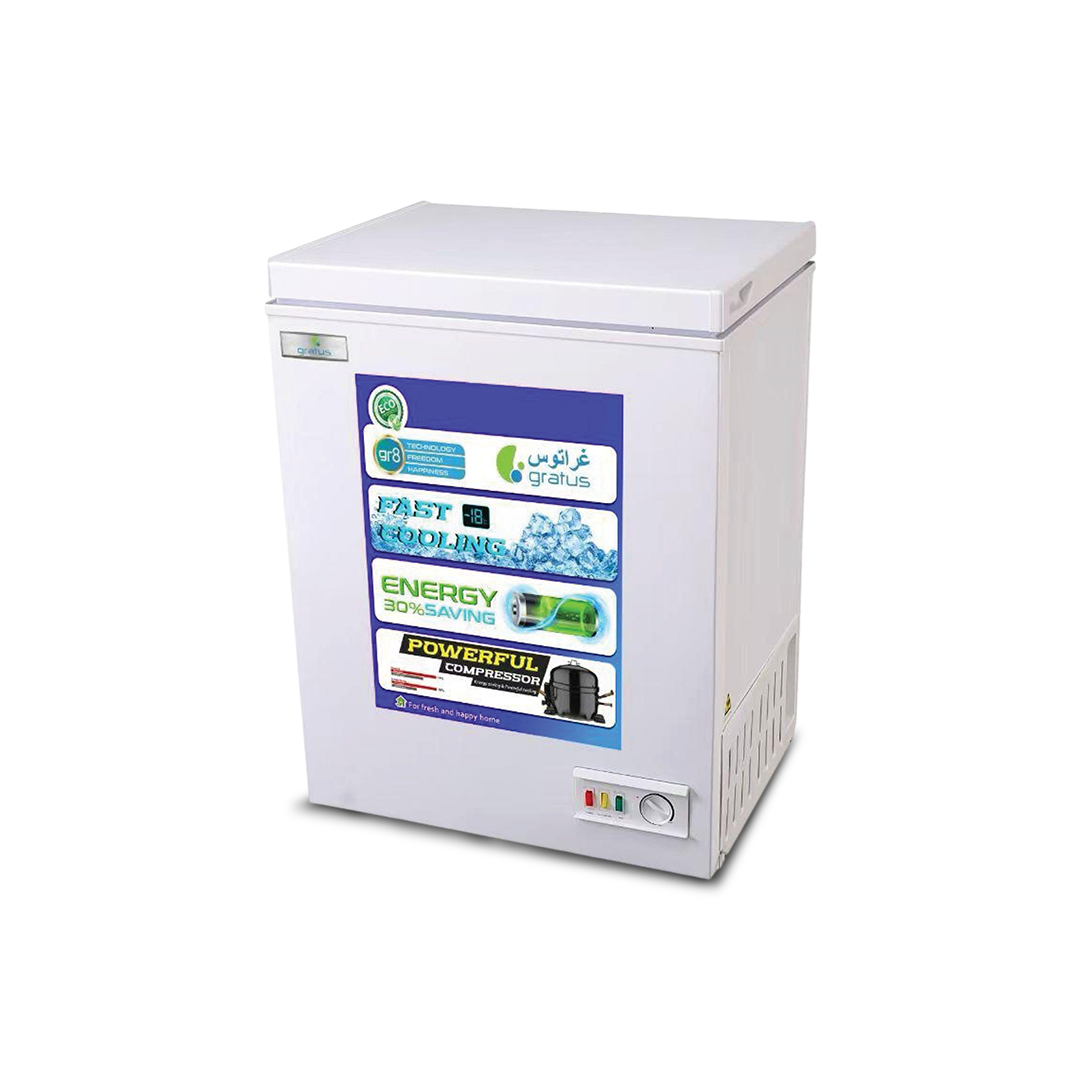 Gratus 60L Tropicalized Chest Freezer with External Handle & Lock | GFZ60FCDX1