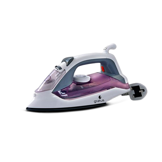 Gratus 1600W Steam Iron with Ceramic Soleplate – GSI1600UC