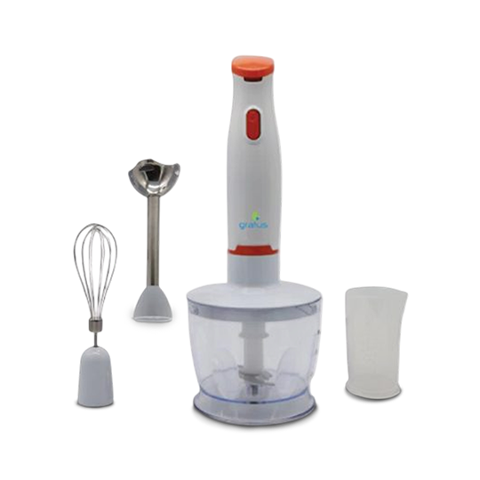 Gratus 400W 4-in-1 Hand Blender with Chopper, Egg Whisk & Beater – GHB400UC