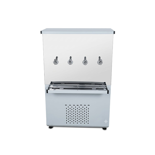 Gratus 85 Gallon 4 Tap Stainless Steel Commercial Water Cooler, Heavy-Duty Cooling, 530W, 1-Year Warranty, Model - GSD90MT4 - 4 Taps by Gratus