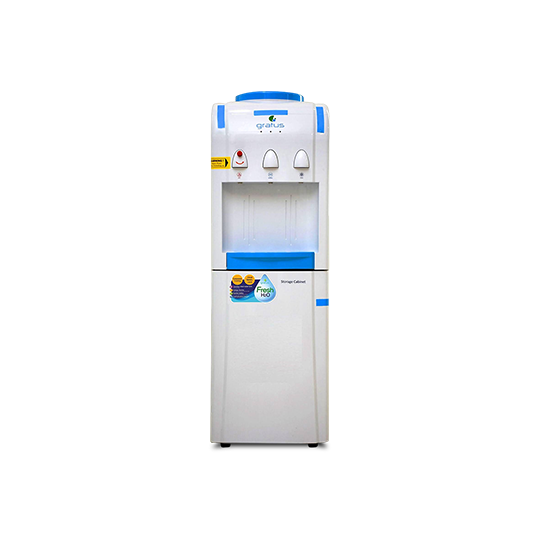 Gratus Hot & Cold 3 Tap Floor Standing Water Dispenser White, 1 Year Full & 2 Year Compressor Warranty, Model: GWD503VIFSW