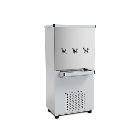 Gratus 45 Gallon 3 Tap Stainless Steel Commercial Water Cooler, Heavy-Duty Cooling, 530W, 1-Year Warranty, Model - GSD46MT3 - 3 Taps by Gratus