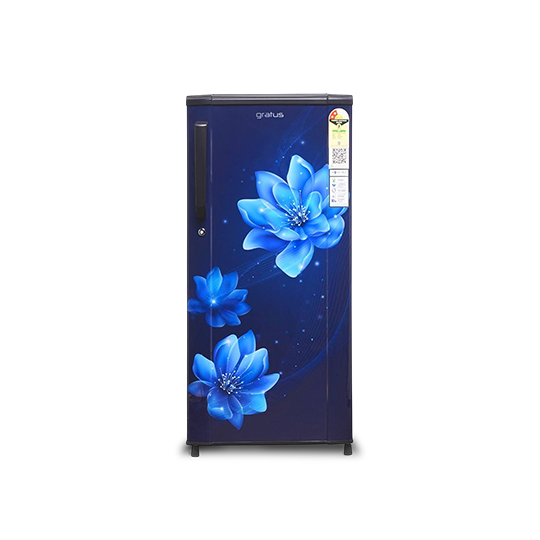 Gratus 246L Direct Cool Single Door Refrigerator – Marine Peony | GDCR246BHI