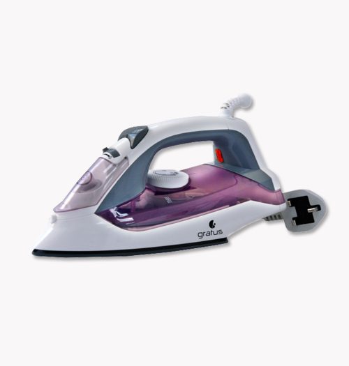 Gratus Steam Iron 1600W Ceramic Soleplate Dry Spray Steam GSI1600UC