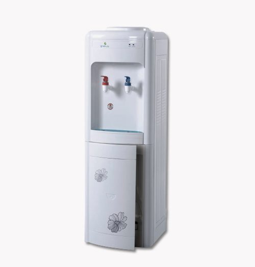 Gratus Hot & Cold-Water Dispenser with Fridge - 2 Taps, 1 Year Full & 2 Year Compressor Warranty, GWD520ZCFRW